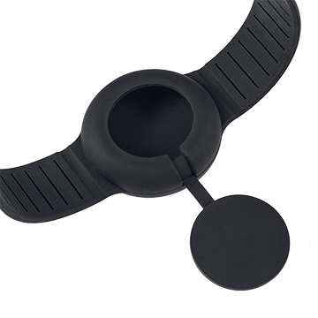QR Code Medical ID Wristband with Location Tracker, Black, large image number 3